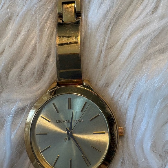 Michael Kors Gold Tone Minimalist Bracelet Watch main image 9